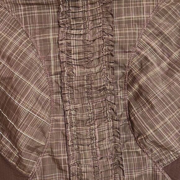 Lululemon Gray Plaid Athletic Jacket w/ Packable Hood Size Small - Picture 12 of 12